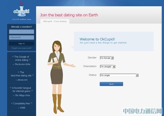 OKCupid�����ṩ�����ڵ���λ�õļs����
